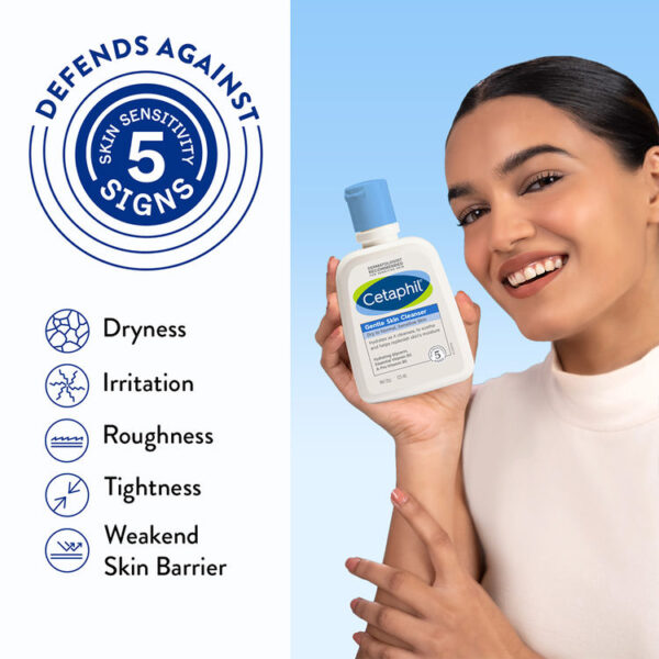 Cetaphil oily skin cleanser combination to oily sensitive skin deeply cleansers and minimize pores without stripping skin of natural moisture essential vitamin b3 & pro-vitamin b5 dermatologist recommended for sensitive skin