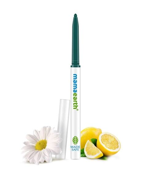 MAMAEARTH FOREST GREEN  LONG STAY KAJAL WITH VITAMIN C & CHAMOMILE  OPHTHAMOLOGICALLY TASTED . TOXIN FREE . LONG STAY