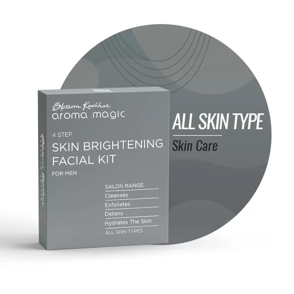 AROMA MAGIC 4 STEP SKIN BRIGHTNING FACIAL KIT FOR MEN