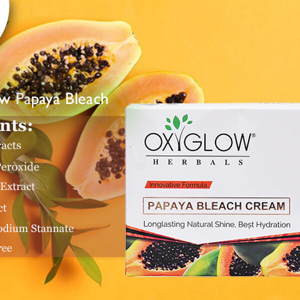 OXY GLOW HERBALS PAPAYA BLEACH CREAM LONG LASTING NATURAL SHINE BEST HYDRATION