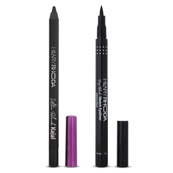 HILARYRHODA ULTRA BLACK KAJAL 18 HORSE WEAR WATERPROOF SMUDHE PROOF