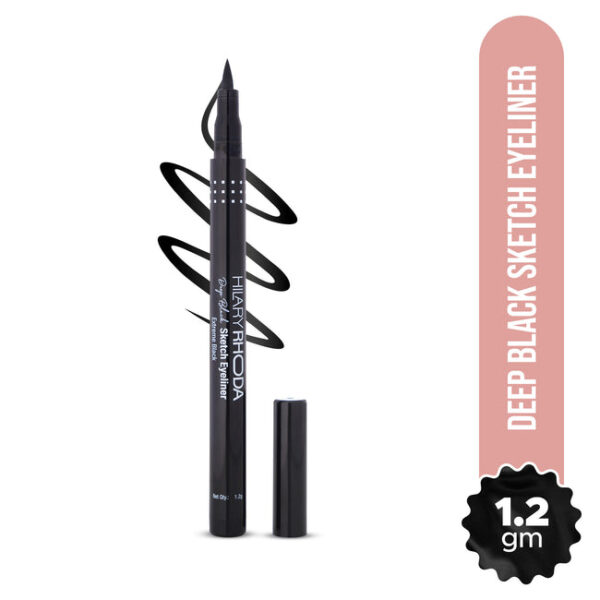 HILARYRHODA DEEP BLACK SKETCH EYELINER NET QYT.:1.2g