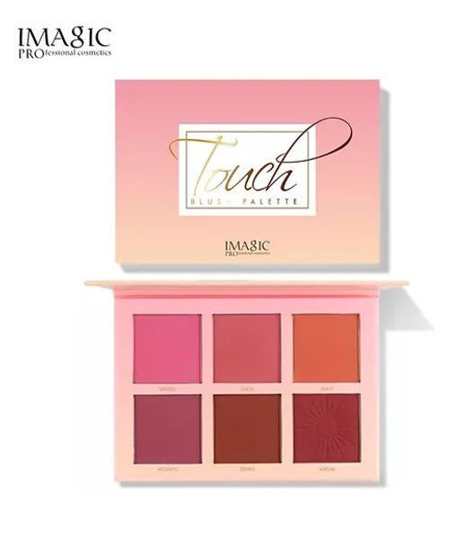 IMAGIC PROfessional Cosmetic Touch Blush Palette 6 Color 80g