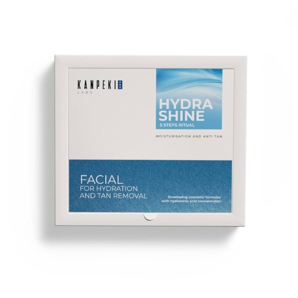 Kanpeki Hydra Shine 5-Step Facial Kit | Deep Hydration & Glow | With Shea Butter, Algae & Vitamin A | For Dry & Normal Skin | Brightening & Moisturizing