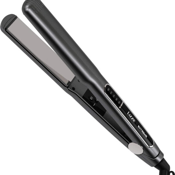 Lizze Extreme Professional Hair Straightener | Original Nano Titanium Technology Straightens Dry, Frizzy Hair Curls | 250 Deg. C