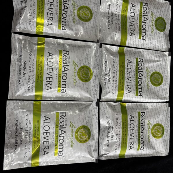 TOP MAX REAL AROMA ALOEVERA FACIAL KIT ( PACK OF 6)