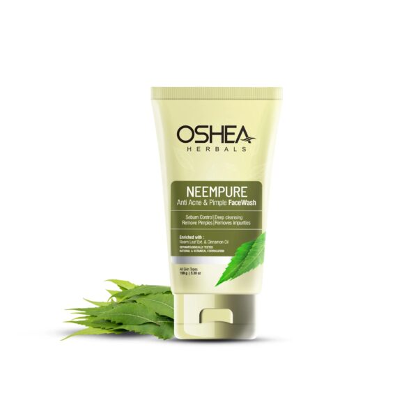 OSHEAHERBALSNEEMPUREANTIACNE&PIMPLEFACE WASHSEBUMCONTORLDEEPCLENSINGREMOVEPIMPLESREMOVESIMPURITIES