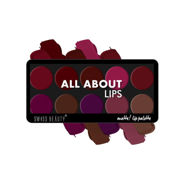 Swiss Beauty matte Lip Palette shade no.3