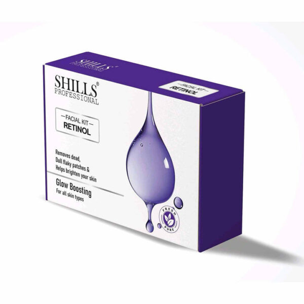 SHILLS PROFESSIONAL FACIAL KIT RETINOL REMOVES DEAD, DULL FLAKY PATCHES & HELPS BRIGHTEN YOUR SKIN GLOW BOOSTING FOR ALL SKIN TYPES