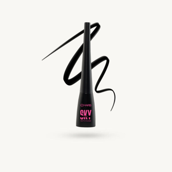 MARS SKYLINER LIQUID BLACK EYELINER MUCH PRO UP TO 12 HOUR STAY WATERPROOF
